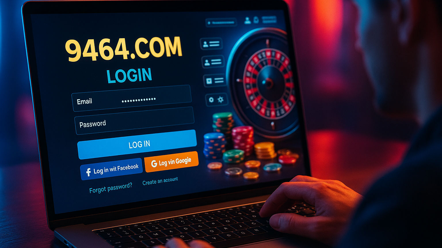 Criar uma nova Conta no plataforma 9464.COM